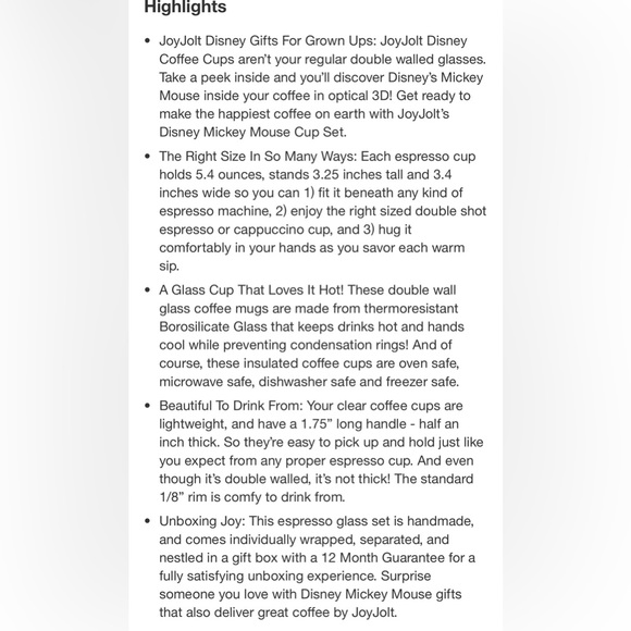 Disney Mickey Espresso Cups - Picture 6 of 7